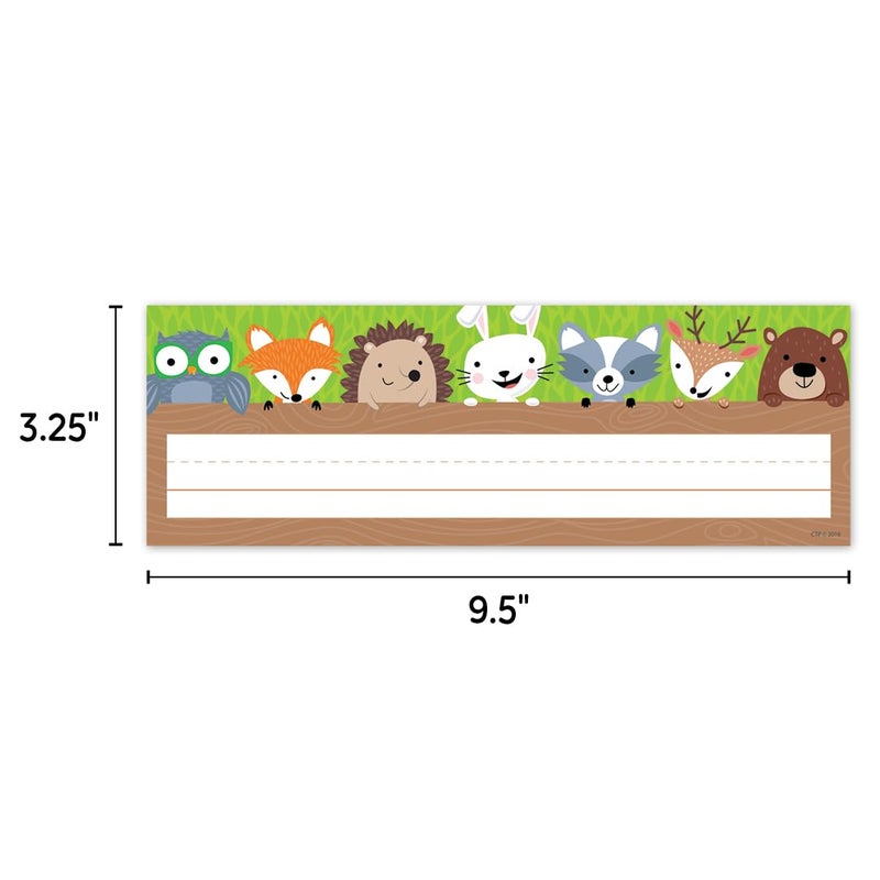 Creative Teaching Press CTP Woodland Friends Name Plate, Set of 36 Name Plates, 9.5â€ x 3.25â€ Each (Creative Teaching Press 4400) - Image 3